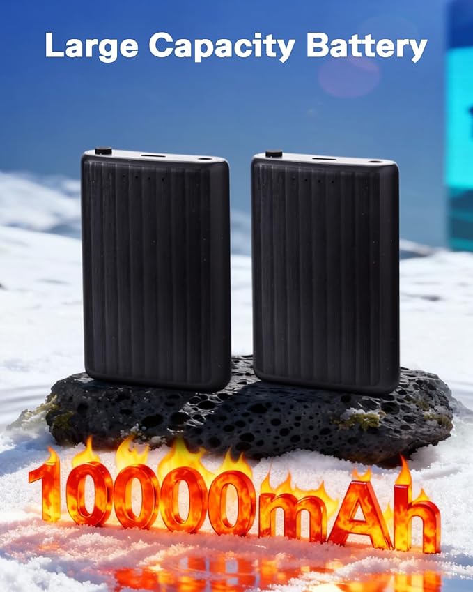 Heated Socks for Men Women with APP Control, 10000mAh*2 Battery Rechargeable Electric Heated Socks Up to 15 Hours,Smart Foot Warmers Washable for Camping Hunting Fishing Cycling Skiing Skating Hiking