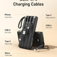 VEEKTOMX Portable Charger with Built-in Cables 10000mAh Power Bank for iPhone Slim Fast Charge USB C Battery Pack Travel Essentials Powerbank Compatible with iPhone, Samsung, Android, etc