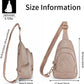 Crossbody Bags for Women Anti Theft Small Sling Handbag with Zipper Lock Vegan Leather RFID Blocking Chest Pure