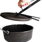 CampMaid Outdoor Cooking Set - Dutch Oven Tools Set - Charcoal Holder & Cast Iron Grill Accessories - Camping Grill Set - Outdoor Cooking Essentials - Camp Kitchen Equipment - (7 Piece Set)