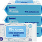 Advanced Large 75% Alcohol Hand Sanitizing Wipes, 4 Packs of 50 (200 Wipes) - Plus 20 Travel Packs - (Each Wipe Size 6" x 8")