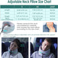 Travel Pillow for Airplane Neck Chin Support Memory Foam Machine Washable Adults Unisex Neck Pillows for Travel Airplane Sleeping Car Office Grey Small