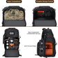 MOSISO Camera Backpack, DSLR/SLR/Mirrorless Tactical Camera Bag Case with Laptop Compartment Compatible with Canon/Nikon/Sony, Black