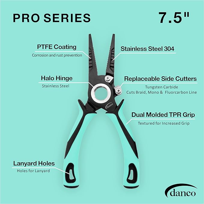 danco 7.5" PRO Series Pliers 304 Forged Stainless Steel