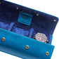 Genuine Napa Leather Watch Roll Travel Case for 3 Watches - Travel Watch Rolls and Leather Watch Display Cases with Velvet Interior - Watch Storage Organizer Men's (Blue 3 Watch Roll Case)