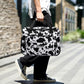 Underseat Carry On Luggage Lightweight Travel Tote Weekender Bag Overnight Duffle Bag for Travel, Travel Essentials Personal Item Travel Bag for Women and Men, Cow Pattern-16Inch
