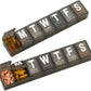 Weekly Pill Organizer - (Pack of 4) Extra Large Vitamin Container with Jumbo Easy to Read Letters, BPA Free - Daily Travel 7 Day Medication Pill Box Case, (Black)