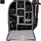 CADeN Camera Backpack Bag with Laptop Compartment 15.6" for DSLR/SLR Mirrorless Camera Waterproof, Camera Case Compatible for Sony Canon Nikon Camera and Lens Tripod Accessories Black