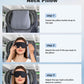 JefDiee Travel Pillows for Airplanes,Travel Pillow with Eye Mask,Prevents Head Forward,Neck Pillow Airplane for Sleeping,Used for Long Flight,Road Trip,Car Headrest