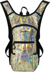 Reflective Hydration Backpack, Hydration Pack - Water Backpack with 2L/3L Hydration Bladder, Essential for Festivals - Rave Hydration Pack for Hiking, Running, Cycling, and Festivals