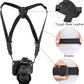 Vigorport Camera Harness Strap,Cross Shoulder Quick Release Straps for Binoculars, Rangefinders,Harness Strap Compatible with Canon, Nikon, Sony and DSLR SLR Cameras-Black