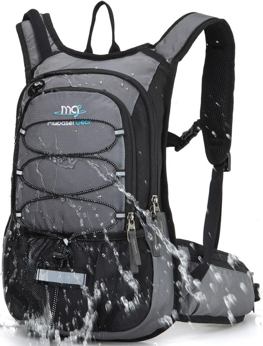 15L Insulated Hydration Backpack Pack with 2L Water Bladder Lightweight Hiking Backpack Bag for Women Men Daypack for Hiking Running Festival Camping Biking - Roamly