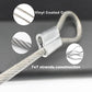 10 Pcs 4mm Wire 12 inch Vinyl Coated Stainless Steel Cable with Loops Short Wire Rope Lanyard Lock Security Chain Link for Outdoor Gates, Clear(4mm x 12inch)