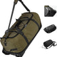 Vomgomfom Wheeled Collapsible Duffel Bag,110L-140L Expandable Checked Luggage, No-Telescopic-Handle with Anti-Burst Zipper & Reinforced Frame,Army Green - Roamly