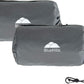 BlueHills Ultra Compact Travel Blanket 2 Pack Large Soft Cozy Portable Blanket Sheet with Carry Case and for Flight Airplane Car Layover Camping Hotel Grey C202-2PK-Gray