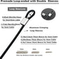 10 pcs 2mm Wire 12 inch Vinyl Coated Stainless Steel Cable with Loops Short Wire Rope Lanyard Lock Security Chain Link for Outdoor Gates,Black(2mm x 12inch)