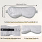 ZIMASILK Adjustable 100% 22 Momme Mulberry Silk Sleep Mask for Sleeping, Filled with Premium Mulberry Silk, Softest & Breathable Eye Sleeping Mask (Light Grey)