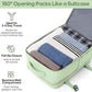 Luggage Sets 3 Piece, Carry On Luggage 20In With Spinner Wheels,PC Hardside Suitcase Set with TSA Lock,Durable Carry On Suitcase With Travel Backpack for Men (Light Green, 3 piece set (BP/20inch))