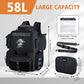 Goture Fishing Backpack, 900D Water-Resistant Tackle Backpack with Rod Holders, 58L Large Storage Gear Fishing Tackle Bag with Detachable Crossbody Bag,8 Lure Pockets,Bottle Holder for Camping Hiking