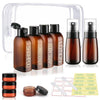 Cosywell Travel Bottles for Toiletries 10PCS TSA Approved Shampoo and Conditioner Bottles Leakproof Plastic Spray Bottle Refillable Travel Containers for Cream Lotion Rose Water