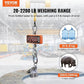 VEVOR Crane Scale, Hanging Scale Industrial Heavy Duty, Digital Crane Scale with Remote Control, Cast Aluminum Case & LED Screen, 2200 lbs/1000 kg,High Precision for Construction, Factory, Farm