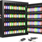 100 Keys Key Lock Box, Anti-Theft Key Cabinet with Key Tags, Key Organizer Wall Mount for Car Garage House Rental Office Business