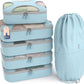 Shacke 6 Set Packing Cubes for Travel - Compression Packing Bags/Travel Organizer - Luggage Organizer Bags for Traveling - Travel Essentials for Women - Cruise Must Haves Packing List