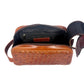 10" Premium Leather Toiletry Travel Pouch With Waterproof Lining | King-Size Handcrafted Vintage Dopp - Kit Gift for Father's Day By Aaron Leather Goods - Roamly