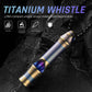 TISUR Titanium Emergency Whistle,EDC Safety Whistles Necklace Loud up to 120db,Survival Whistles for Survival,Hiking,Camping,Pets Training