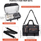 WITZMAN Canvas Weekender Bag Mens Overnight Bag for Traveling Carry on Duffle Bags with Shoes Compartment（A8010 Black） - Roamly