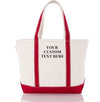 CB STATION Medium Classic Canvas Tote Bag for Women, Top Zipper Closure, Outer Pocket, Daily Essentials, Groceries, Traveling