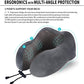 Travel Pillow, Best Memory Foam Neck Pillow Head Support Soft Pillow for Sleeping Rest, Airplane Car & Home Use (Grey)
