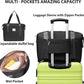 LONG VACATION 6 Piece Luggage Set Carry on Suitcase with ABS+PC hardshell, Spinner Wheels & YKK Zipper TSA Lock (APPLE GREEN, 6 piece set)
