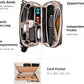 PGYTECH Travel Tech Organizer, Waterproof Tech Pouch, Electronics Accessories Organizer Travel Carrying Case, Organizer Bag for Cables, Cord, Phone Batteries, Charger,Photography SD Card, Black