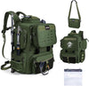 Goture Fishing Backpack, 900D Water-Resistant Tackle Backpack with Rod Holders, 58L Large Storage Gear Fishing Tackle Bag with Detachable Crossbody Bag,8 Lure Pockets,Bottle Holder for Camping Hiking