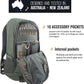 SPIKA Hunting Backpacks for Men, 25L Green Hunting Day Pack with Water Bladder, Removable Waist Belt, Rifle Holder, Internal Ammo Storage and Rain Cover
