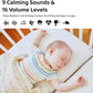 Moonybaby Portable Sound Machine, Baby Sleep Soothe, 9 Soothing Sounds, White Noise, Shush, Sound Therapy and Noise Canceling