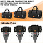 Waterproof Duffel Bag, 30L Roll-top Motorcycle Dry Bag with Air Valve & Quick-fixed Straps, Travel Duffle Bags for Kayaking Paddle Boarding Rafting Boating Camping Riding Fishing - Black