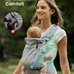 GROWNSY Baby Carrier Newborn to Toddler 7-44lbs, All Season Design with Adjustable Mesh Panel, Ergonomic Baby Carriers with Lower & Upper Buckle, Hands-Free Parenting, Gray