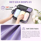 BAGAIL 4 Set/6 Set/8 Set Compression Packing Cubes Travel Accessories Expandable Packing Organizers(HalfMesh,8-Dusty Purple)