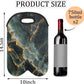 Wine Carrier Tote Personalized Bag for 2 Bottles - Neoprene Wine Bottle Holder with Carry Handle, Wine Protective Bag Insulated Bag Beer Cans Water Bottle Holder for Travel Picnic,Style19