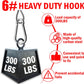 1/8 inch Stainless Steel Security Cable with Hooks 2.6 FT Luggage Lock Security Cable with Loops（10Pack ）