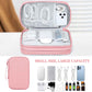 FYY Electronic Organizer, Large Travel Cable Organizer Bag Pouch Electronic Accessories Carry Case Portable Waterproof Double Layers All-in-One Storage Bag for Cable, Cord, Charger, Phone, Pink