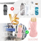 Collapsible Water Bottles 2 Pack,Leak Proof,Reuseable BPA Free Silicone Foldable Water Bottles,Durable Lightweight for Travel Gym Camping Hiking,Compact Size Portable Sports Water Bottle (Black&Pink)