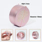 Small Pill Case 3 Compartments, Metal Round Portable Pill Box, Waterproof Travel Pill Organizer, Pocket Purse Medicine Vitamin Holder EDC Container (Rose Gold with Life Tree)