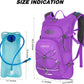 LARIPOP Hydration Backpack, 18L Hiking Backpack with 2L Water Bladder, Lightweight Water Pack for Cycling, Hiking, Biking