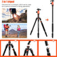 [Upgrade Version] GEEKOTO 77'' Aluminum Camera Stand & Monopod, Foldable Travel Gear with 360° Ball Head and Quick Release Plate for DSLR, Work, and Content Creation