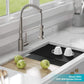 KRAUS Kore Workstation 32-inch Undermount 16 Gauge Stainless Kitchen Sink, Single Bowl Kitchen Sink with 3/4 HP Garbage Disposal, KWU110-32-100-75MB