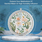 Pill Box 3 Compartment Medicine Pill Case,Portable for Pocket or Purse Pill Box Decorative Metal Medicine Vitamin Organizer Unique Gift(Floral Flower)