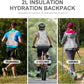 INOXTO Hydration Pack Backpack ，Water Backpack with 2L Leakproof Water Bladder, Running Hydration Vest for Man, Daypack for Cycling Motocross Climbing Trail Running